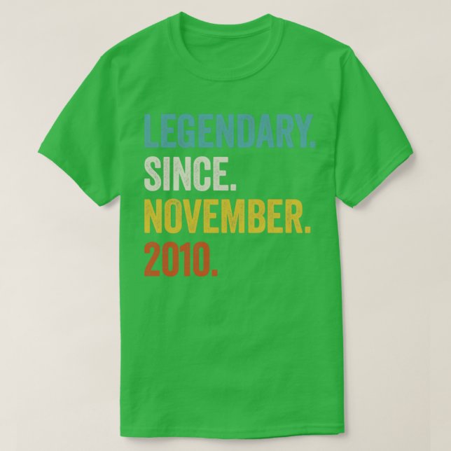 12 år gammal legendary sedan november 2010 12:e Bi T Shirt (Design framsida)