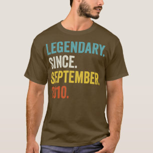 12 år gammal legendary sedan september 2010 12:e B T Shirt