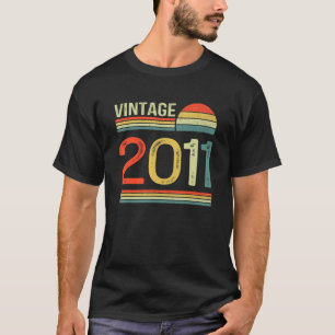 12 år gammal Vintage 2011 gjord 2011 12:e Birth T Shirt
