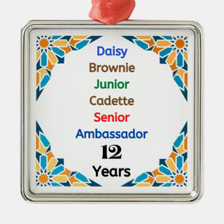 12 år i Scouting Milestone ambassadör Grad Julgransprydnad Metall