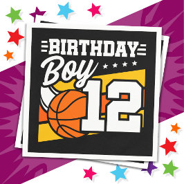 12-årig basketboll Party 12:e födelsedag Pappersservett