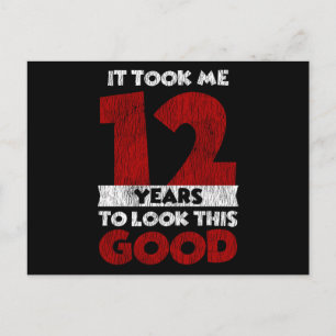 12 Årig Födelsedag Tog Mig Snygg 12-årsdag Vykort