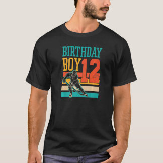 12-årig Födelsedagsfest för ishockey ThMeed 12:e T Shirt
