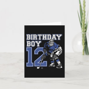 12-årig ishockey Théed Födelsedagsfest 12:e Kort