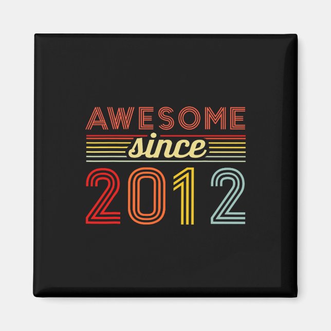 12-årig pojkflicka Birthday 12:e Bday Funny 12 år Magnet (Framsidan)