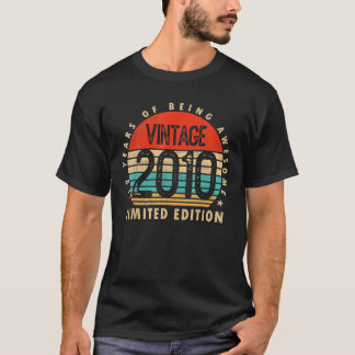 12-årig Vintage 2010 Begränsad utgåva 12:e Birt T Shirt