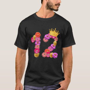 12-åriga födelsedagsflickor sjunker Krona vid min T Shirt