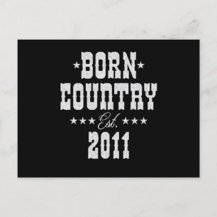 12-års födelsedag för Country Western-musik älskar Vykort