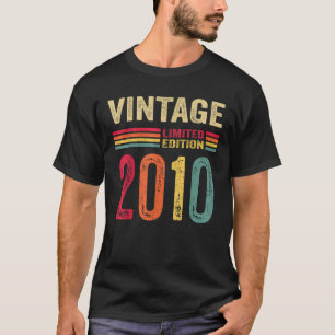 12 års Vintage för gamla gåvor 2010 Begränsad utgå T Shirt