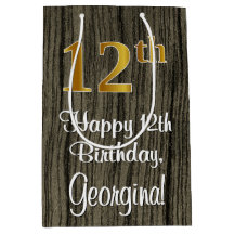 12-årsdag: Elegant falskt guldutseende #, Falskt t