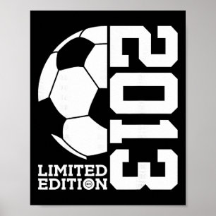 12-årsdag Fotboll Limited Edition 2013 Poster
