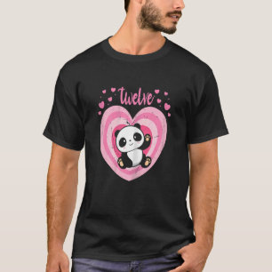 12-årsdagen för den gamla pute Panda-födelsedagsta T Shirt