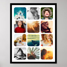 12 Bild Poster rundad fotomakning