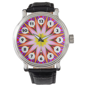 12 bitar - färgstarka Mandala 037 Armbandsur