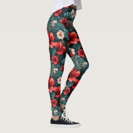 #12-Blommönster Leggings