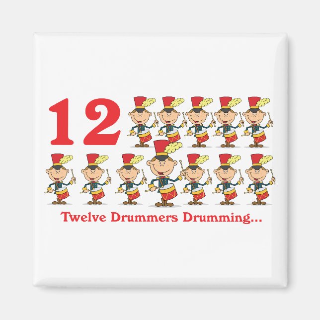 12 dagar 12 trummor magnet (Framsidan)