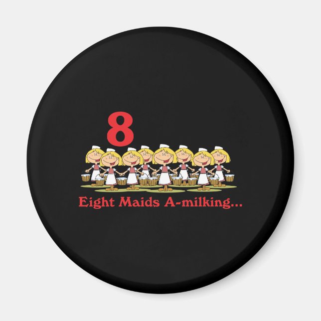 12 dagar åtta jungfruar som mjölkar magnet (Framsidan)