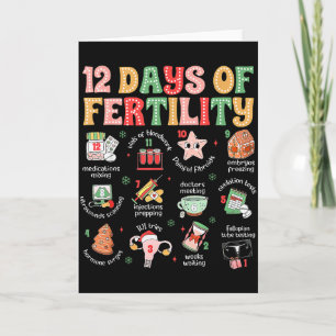 12 dagar av fertilitet Ivf-sjuksköterska jul Ob Gy Kort