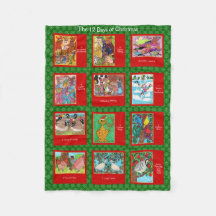 12 dagar av gulliga djur för jul