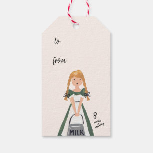 12 dagar av jul presentetikett