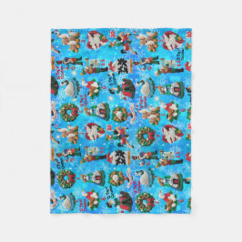 12 dagar av julhandgjord, feltprydnadsbarn fleecefilt