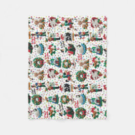 12 dagar av julhandgjord, feltprydnadsbarn fleecefilt