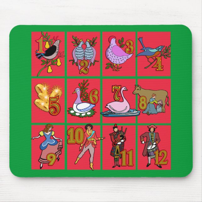 12 dagar av julT-tröja, dräkt, gåvor Musmatta (Framsidan)