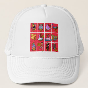 12 dagar av julT-tröja, dräkt, gåvor Truckerkeps