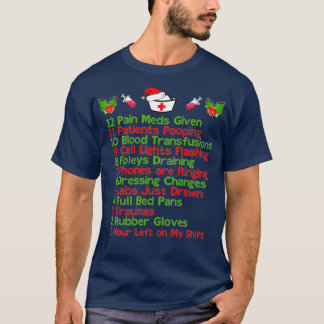 12 Dagar av sjuksköterskebesök vid Nursemas julgåv T Shirt