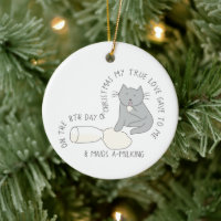 12 dagar Catmas 8 Maid-a-Milking Cat Photo