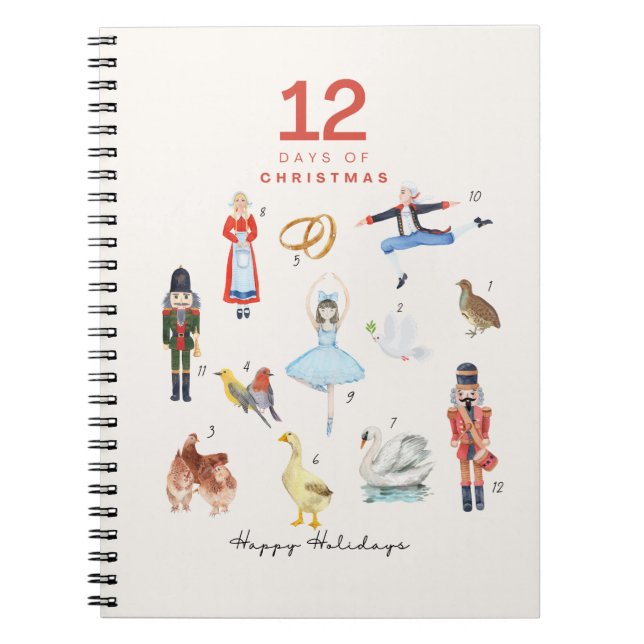 12 DAGAR CHRISTMAS ANTECKNINGSBOK (Framsidan)