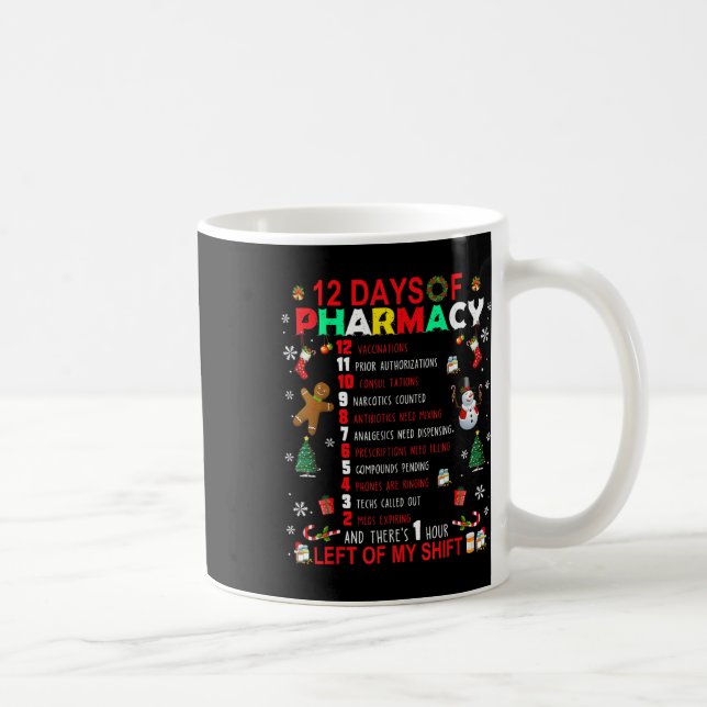 12 dagar farmaceutisk finare julfarmaceut Tec Kaffemugg (Höger)
