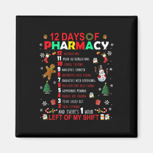 12 dagar farmaceutisk finare julfarmaceut Tec Magnet