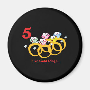 12 dagar fem guld ringar magnet