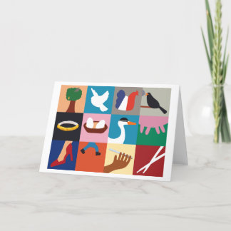 12 dagar Julhälsningar julkort Helgkort