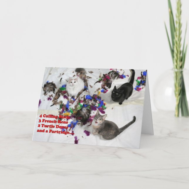 12 dagar med julhälsningskort helgkort (Framsida)