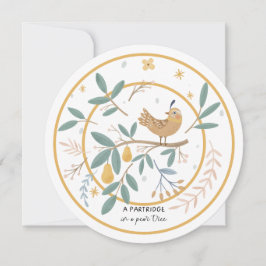 12 dagar med julparklapp i Pear Träd Julkort