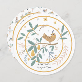 12 dagar med julparklapp i Pear Träd Julkort