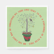 12 dagar med julparklapp i Pear Träd