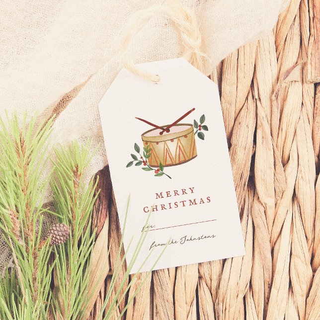 12 dagar med traditionell julrom presentetikett (Skapare uppladdad)