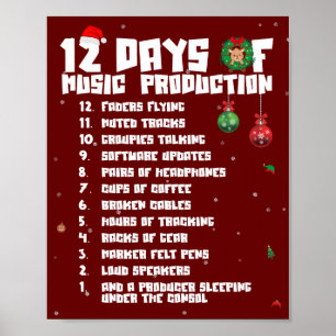 12 dagar musikproduktion poster