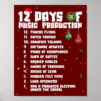 12 dagar musikproduktion poster