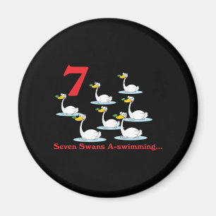 12 dagar sju a-simmande svanar magnet