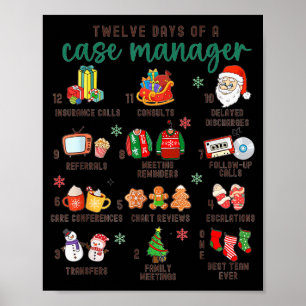 12 Dagar Sjuksköterska Case Management Jul Case Ma Poster