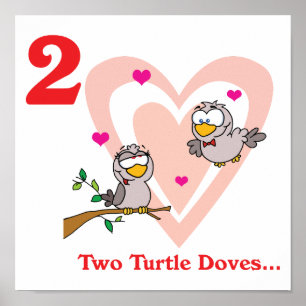 12 dagar två turturduvor poster