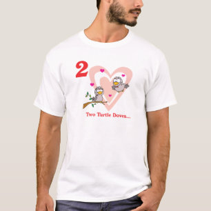 12 dagar två turturduvor tee shirt