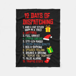 12 dagars avsändning av julklapp Pajama X-mas Fleecefilt