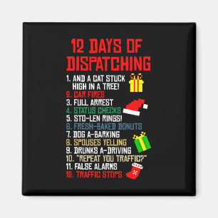 12 dagars avsändning av julklapp Pajama X-mas Magnet