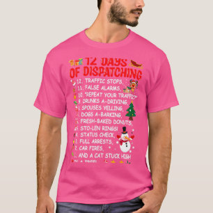 12 dagars utsändning av den finstilta julen t shirt