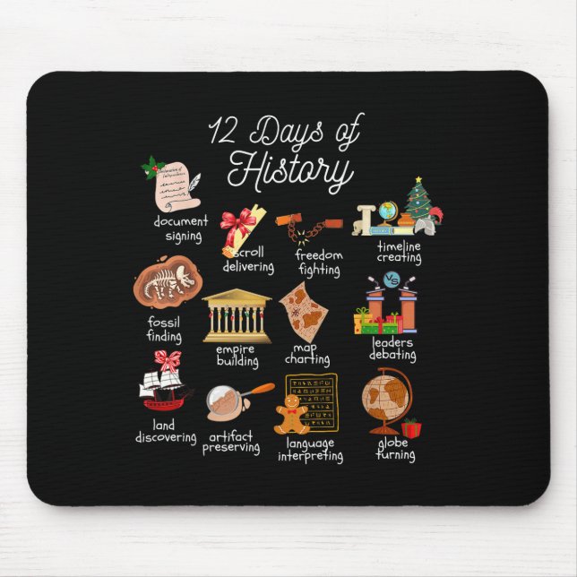 12 Day Of History Teacher Christmas Social Studies Musmatta (Framsidan)